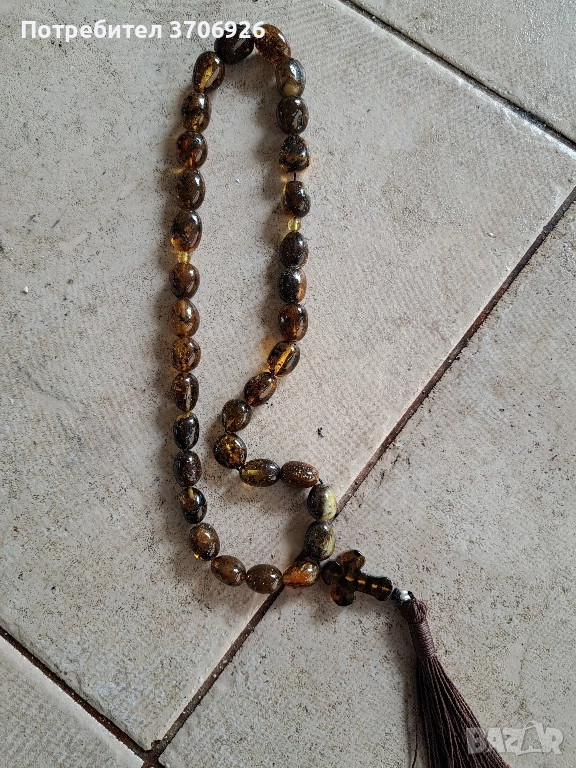 голяма кехлибарена броеница, снимка 1