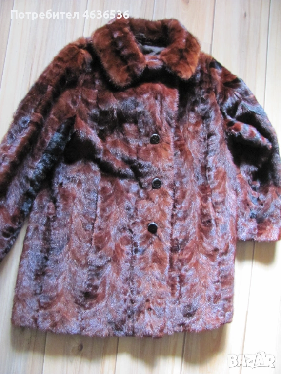 Дамско палто , кожух естествен косъм, норка,шведска фирма, снимка 1