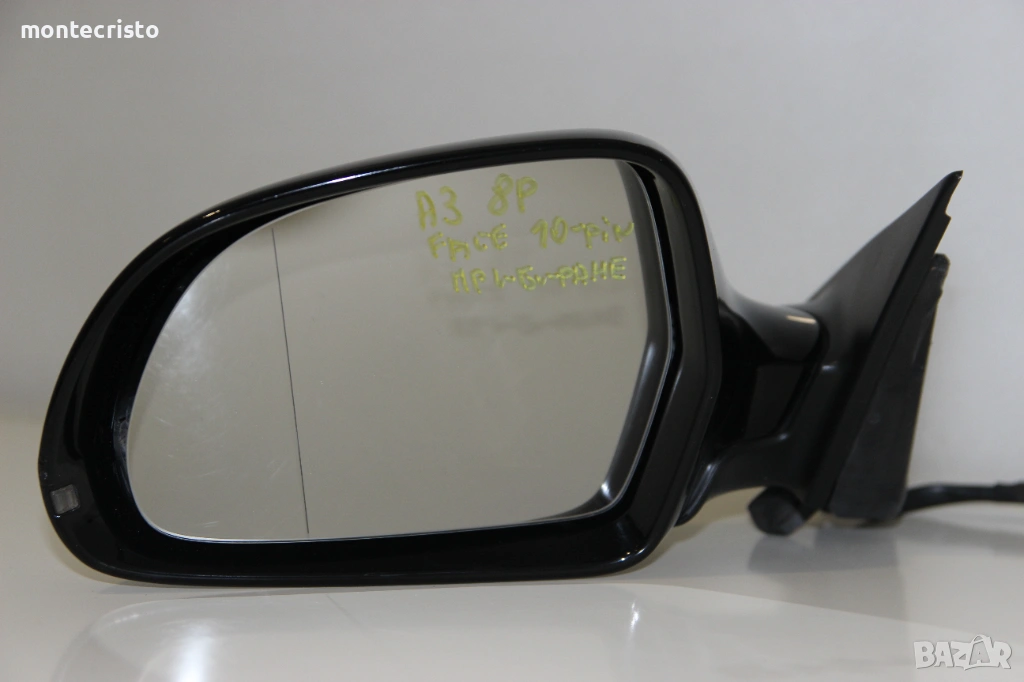 Ляво огледало Audi A3 8P Facelift Sportback 5 врати (2008-2010г.) 10 пина 8P1858531DC прибиране, снимка 1