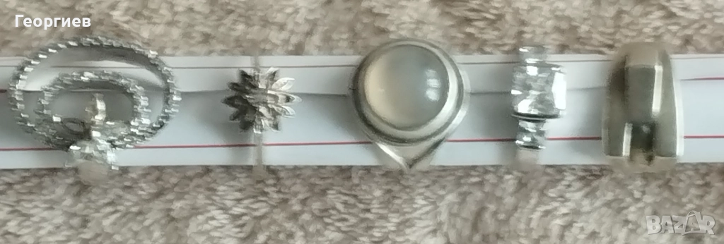 Старо сребро, сребърни пръстени и гривна по 4 € за 1 грам., снимка 1