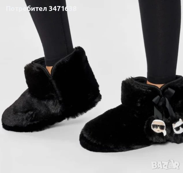 Пантофи в черно на Karl Lagerfeld, L размер , снимка 1