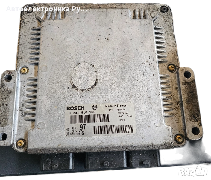 компютър CITROEN PEUGEOT 2.0 HDI BOSCH 0 281 010 766, 0281010766, 96 435 260 80, 9643526080 , снимка 1