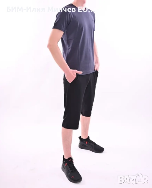 Български Мъжки Летен Спортен Комплект Тениска + Къси Панталони № 1200-1, снимка 1