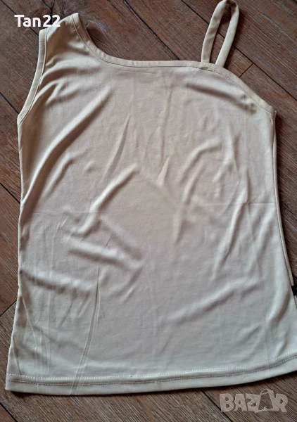 Дамски бежов потник , снимка 1