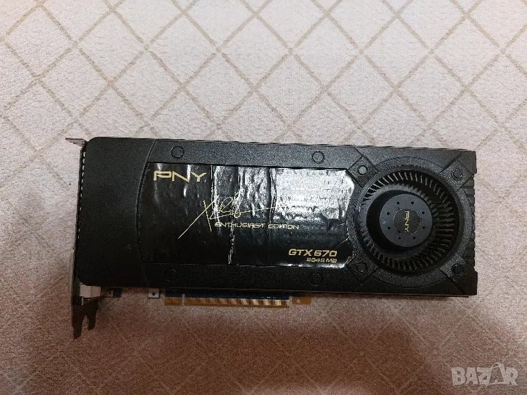 PNY Nvidia Geforce GTX 670 2 GB GDDR5 video/graphic card/видео карта, снимка 1