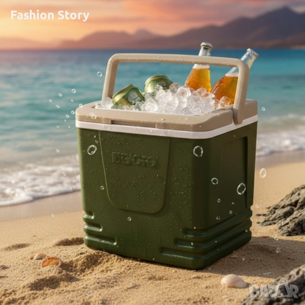 Професионална Хладилна кутия Military Green - Komax, снимка 1