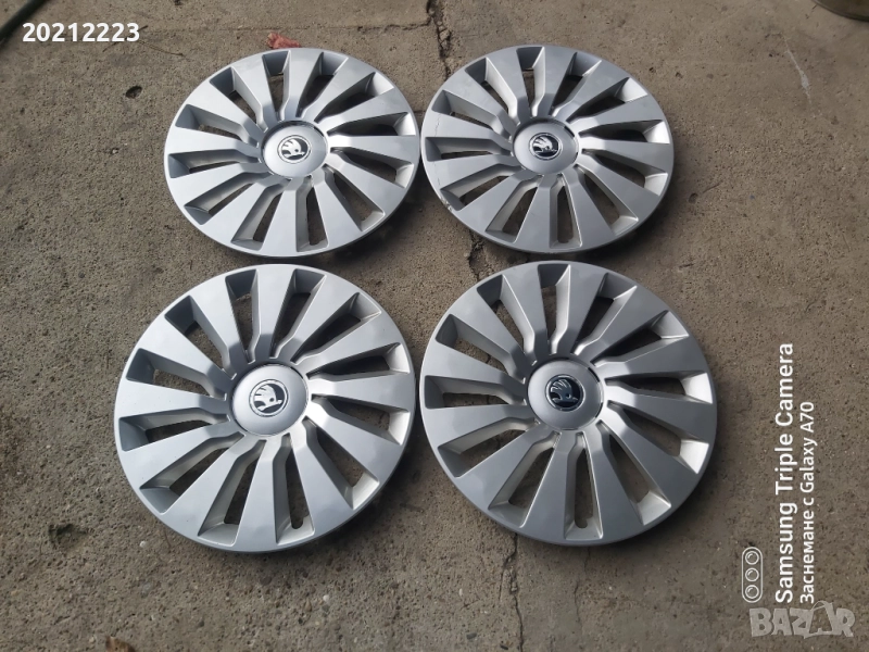 4 броя Оригинални тасове за Skoda Octavia,Scala,Kamiq 16, снимка 1