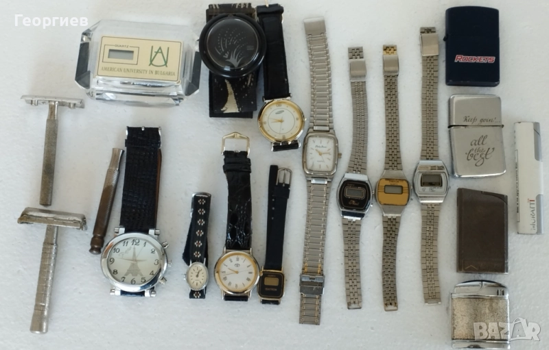 Часовници,верижки,табакери,бензинови,газови,запалки,самобръсначки., снимка 1