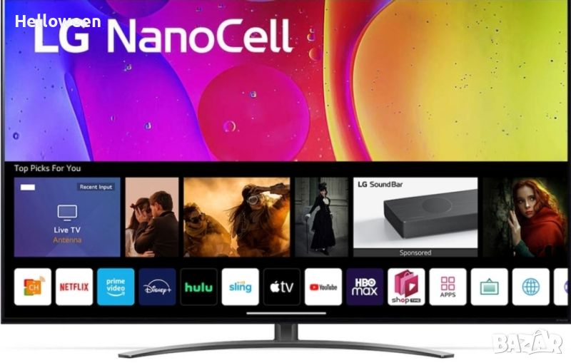 Телевизор LG NanoCell LED 50NANO813QA, 50" (127 см), Smart, 4K Ultra HD, Клас G, снимка 1