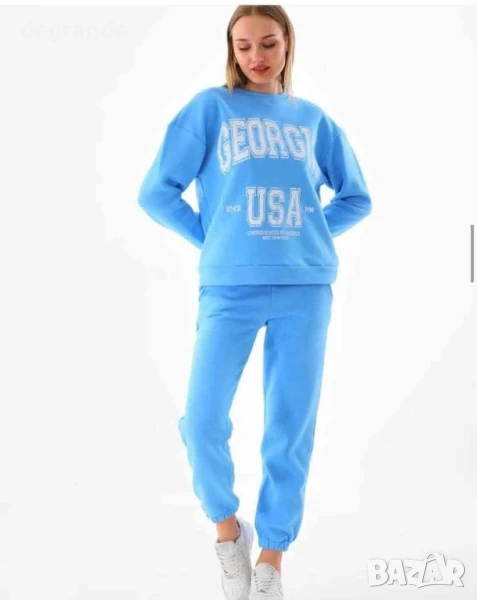Дамски спортен екип Georgia USA наличен в черно и Синьо, снимка 1