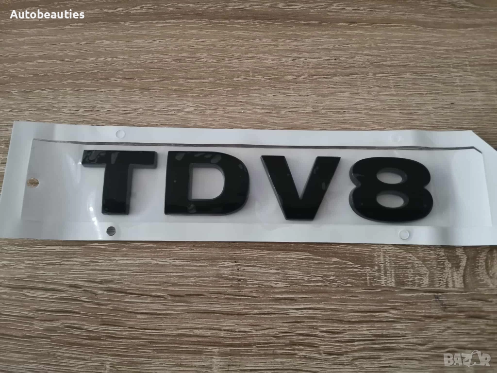 Range Rover TDV8 черен гланц емблема, снимка 1