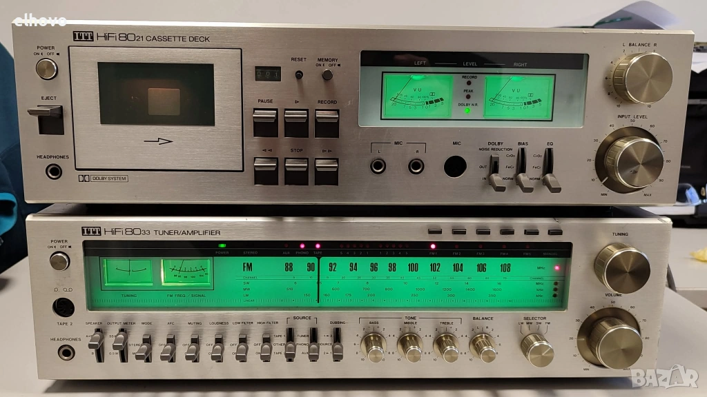Ресивър и дек ITT HIFI 8033, 8021, снимка 1
