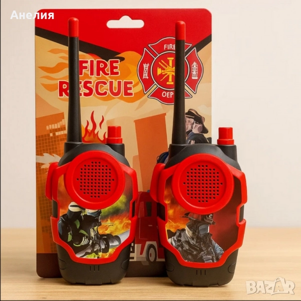 Детски уоки -токи комплект Fire Rescue , снимка 1