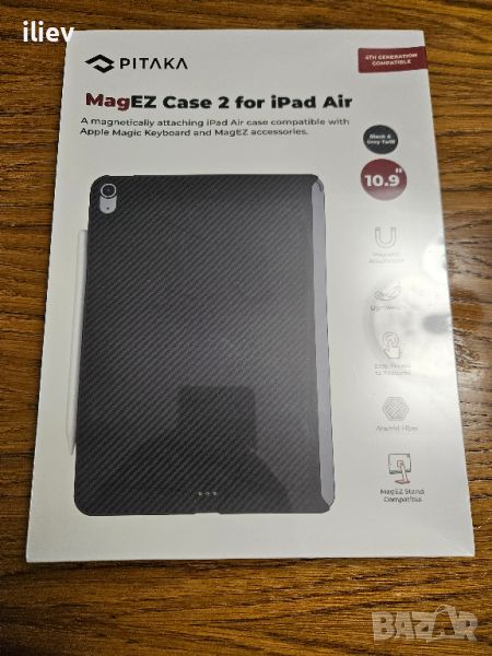 PITAKA Aramid Fiber MagEZ Case 2 за iPad Air 10.9" (2022), снимка 1
