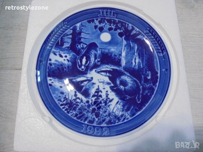 № 8326 Стара колекционна порцеланова чиния JUL 1982 , снимка 1