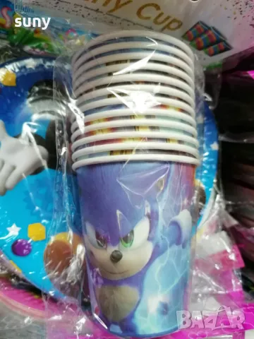 Парти чашки Соник