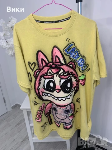 Тениска Дисни Desney Labubu Лабубу, снимка 4 - Тениски - 50845249