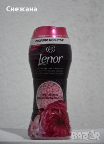 Нови Гранули за омекотяване Lenor 210 гр, снимка 3 - Перилни препарати и омекотители - 53788086