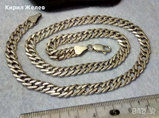 ODEMA 295 ВЕЛИКОЛЕПЕН СРЕБЪРЕН ЛАНЕЦ СРЕБРО 925 ЗДРАВА РЕТРО АРТ ПЛЕТКА РЪЧНА ИЗРАБОТКА 26765