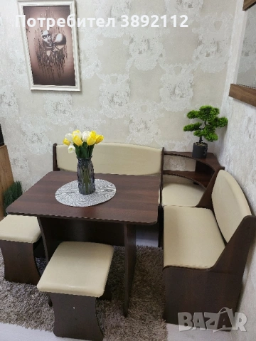 Кухненска мебел (комплект) , снимка 3 - Маси - 53085487