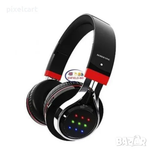 Слушалки Bluetooth BOROFONE BO8 Love Song, Черен, снимка 3 - Слушалки и портативни колонки - 48002214