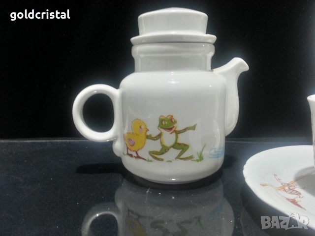 Стар български порцелан детски комплект , снимка 8 - Антикварни и старинни предмети - 19013515