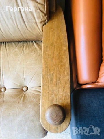 Диван естествена кожа, снимка 5 - Дивани и мека мебел - 53930677