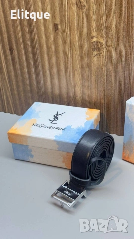 колани от естествена кожа в кутия ysl saint laurent , снимка 9 - Колани - 53183143