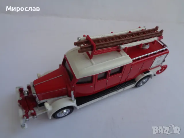 1:43 ??? MATCHBOX MERCEDES КАМИОН ПОЖАРНА КОЛИЧКА МОДЕЛ, снимка 6 - Колекции - 47607769