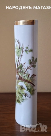 Порцеланова ваза за стена с ловен мотив дивеч порцелан цветя  , снимка 5 - Други ценни предмети - 53524850