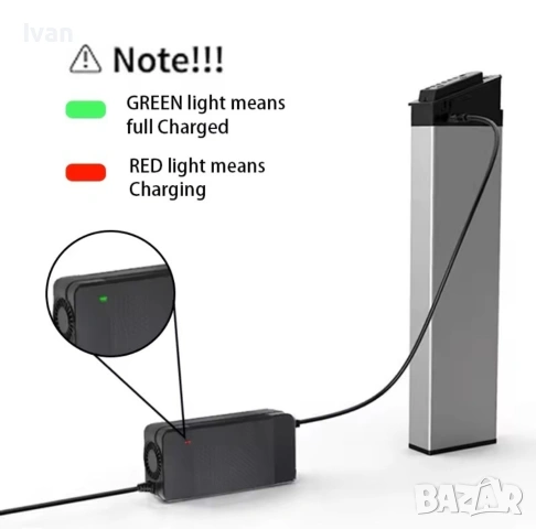 Зарядно 60V Li-ion с PC букса (IEC connectors) за електрически триколки/скутери 67,2V 3A , снимка 4 - Друга електроника - 54152197
