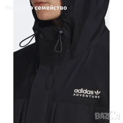 Мъжко яке ADIDAS Adventure Loose Fit Jacket Black, снимка 5 - Якета - 47468476