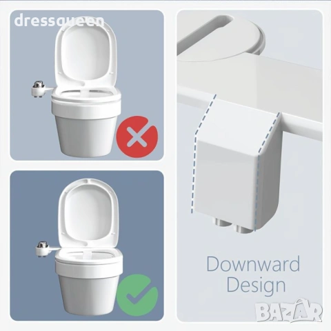 4676 Хигиенично биде за топла и студена вода с изтеглящи се накрайници и регулиране на дебита, снимка 6 - Други стоки за дома - 53824145