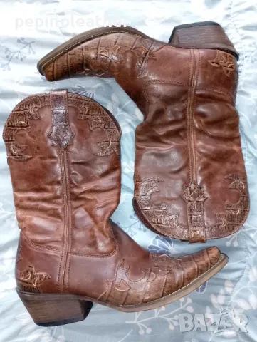 Рокерски, МОТО, каубойски, военни кожени ботуши, мъжки, дамски, детски, снимка 9 - Мъжки боти - 11665429