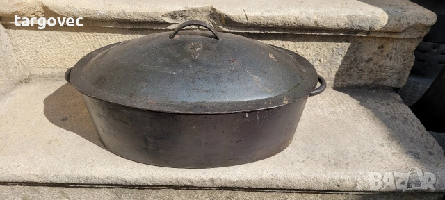 масивна немска чугунена тенджера номер 7