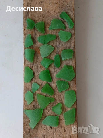  зелено морско стъкло , снимка 3 - Други - 53581146