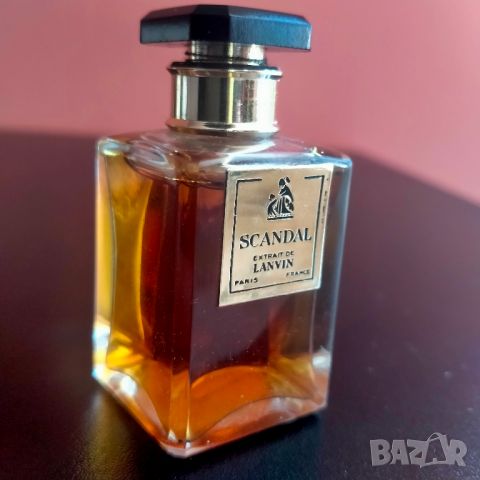 Уникален винтидж парфюм LANVIN SCANDAL 15ml Paris France, снимка 14 - Колекции - 46011220