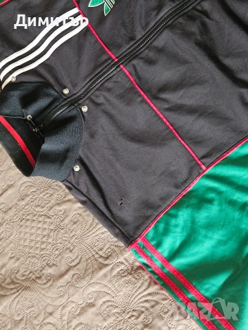 Vintage Adidas track jacket горница анцунг band of the 3 stripes XL, снимка 18 - Спортни дрехи, екипи - 52703479