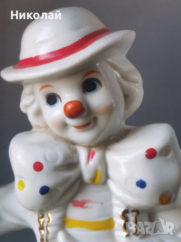 Порцеланова фигура статуетка Клоун, снимка 2 - Колекции - 45583684