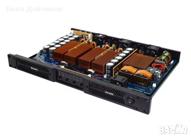 Усилвател Sinbosen K4-800, снимка 5 - Ресийвъри, усилватели, смесителни пултове - 53493681