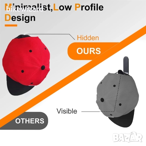 Самозалепващи куки за шапки, 12 броя, държачи за шапки НОВИ, снимка 3 - Други стоки за дома - 52406334