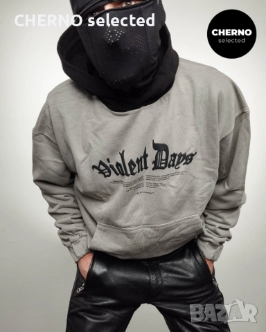 Мъжки суичър с качулка NO BYSTANDERS Oversized Hoodie – размер L•XL – Нов с етикети