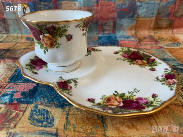 Royal Albert тенис сет Old Country Roses, снимка 6 - Антикварни и старинни предмети - 54293433