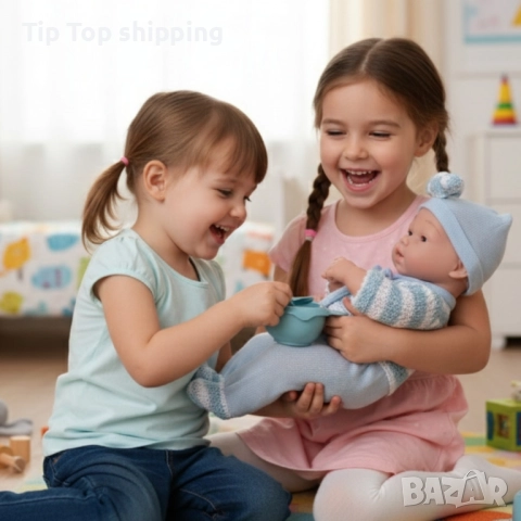 Реалистично бебе с аксесоари - 39см, снимка 2 - Кукли - 52288854