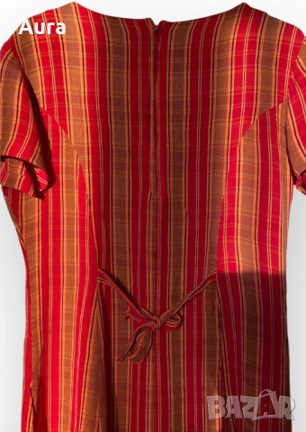 Red orange maxi dress , снимка 2 - Рокли - 51674238