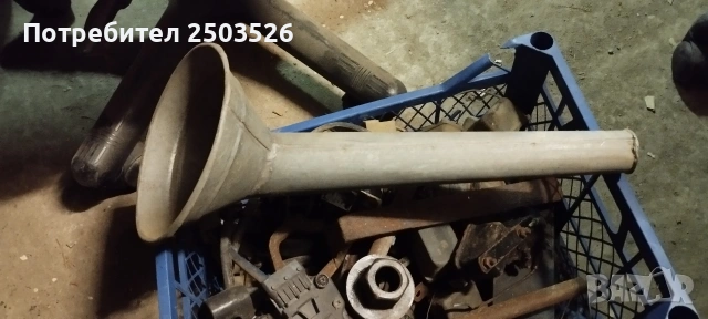 Стара поцинкована фуния, снимка 2 - Антикварни и старинни предмети - 54023259