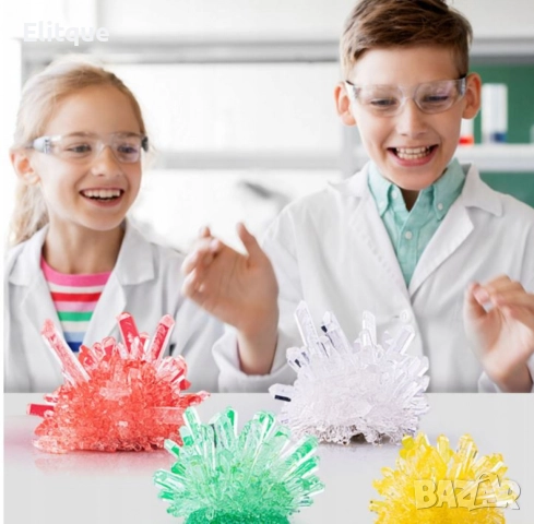 Терариум за растящи кристали - Образователен научен комплект, снимка 6 - Образователни игри - 52745127