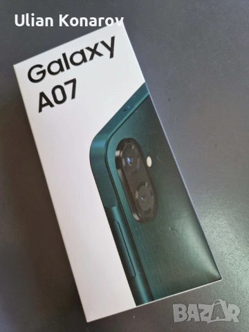 SAMSUNG A07 4/64GB  Black / Light Violet / Green, снимка 5 - Samsung - 54225880