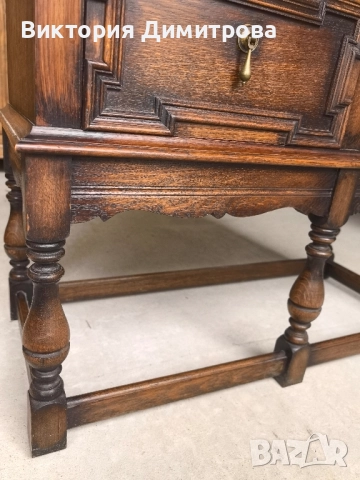 Дъбов Скрин Jacobean , снимка 9 - Скринове - 52081345