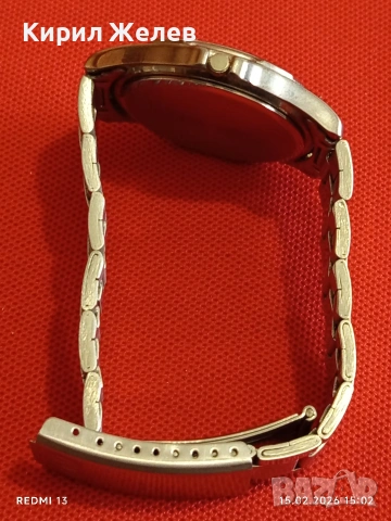 Модерен мъжки часовник Q/Q QUARTZ много красив перфектно състояние 51845, снимка 5 - Мъжки - 53484643